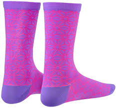 cycling socks supacaz asanoha pink purple