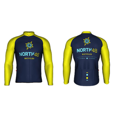 North 48 Bicycles Long Sleeved Cycling Jersey